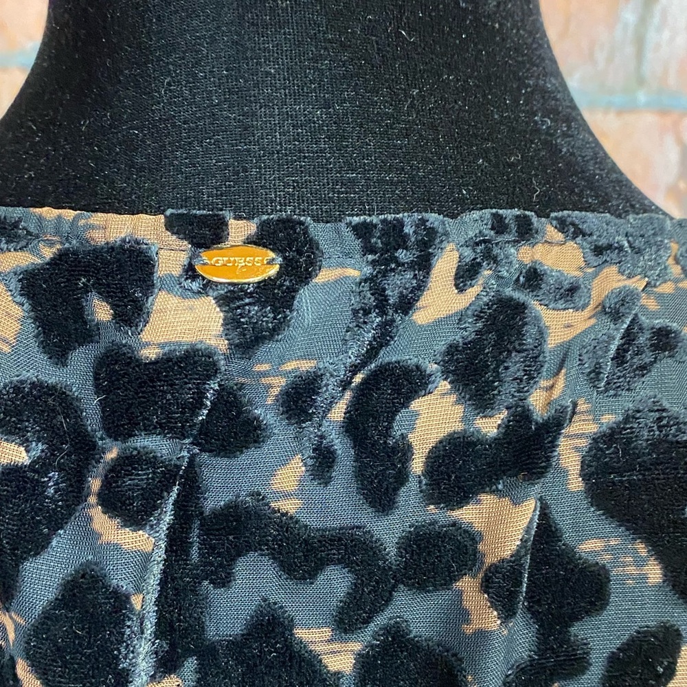 Guess Sheer Leopard Print Popover Top - image 6